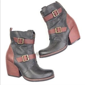 Kork Ease | Genuine Leather Brown Bootie